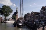 Hoorn, Holandia, Ijsselmeer, port, barka holenderska