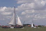 barka holenderska na Ijsselmeer, Holandia