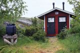 sucha toaletana i umywalka na wyspie Isokari, Finlandia, Zatoka Botnicka