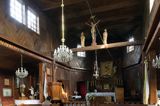 Jabłonka zabytkowy kościół powiat Brzozów, Pogórze Dynowskie