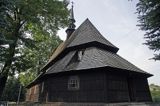 Jabłonka zabytkowy kościół powiat Brzozów, Pogórze Dynowskie
