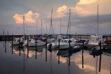 Port na wyspie Jegindo, Limfjord, Jutlandia, Dania