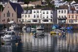 port i miasteczko St. Aubin, wyspa Jersey, Channel Islands, Anglia, Wyspy Normandzkie, Kanał La Manche