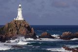 latarnia morska La Corbiere, wyspa Jersey, Channel Islands, Anglia, Wyspy Normandzkie, Kanał La Manche