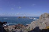 latarnia morska La Corbiere, wyspa Jersey, Channel Islands, Anglia, Wyspy Normandzkie, Kanał La Manche