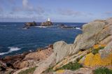 latarnia morska La Corbiere, wyspa Jersey, Channel Islands, Anglia, Wyspy Normandzkie, Kanał La Manche