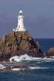 latarnia morska La Corbiere, wyspa Jersey, Channel Islands, Anglia, Wyspy Normandzkie, Kanał La Manche