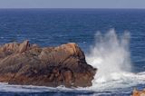 skały w La Corbiere Point, wyspa Jersey, Channel Islands, Anglia, Wyspy Normandzkie, Kanał La Manche