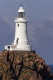 latarnia morska La Corbiere, wyspa Jersey, Channel Islands, Anglia, Wyspy Normandzkie, Kanał La Manche