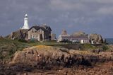 latarnia morska La Corbiere, wyspa Jersey, Channel Islands, Anglia, Wyspy Normandzkie, Kanał La Manche