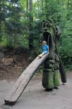 rzeźby na Wzgórzu Czarownic, Juodkrante, Mierzeja Kurońska, Zalew Kuroński, Litwa unique wooden sculptures on the Hill of Witches, Juodkrante, the Curonian Spit, Lithuania