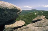 Karkonosze, widok ze skały Słonecznik na Śnieżkę