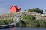 Karlskrona, instalacja na wyspie w centrum, Szwecja wysepka Stakholmen