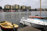 przystań żeglarska w Karlskronie, widok na wyspę Salto, Szkiery Blekinge, Szwecja