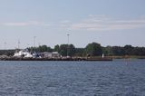 wyspa Kihnu, Estonia, na torze podejściowym do portu Kihnu harbour, Kihnu Island, Estonia