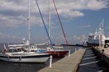 port jachtowy, wyspa Kihnu, Estonia, Kihnu harbour, Kihnu Island, Estonia