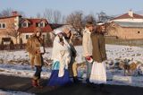 kolędnicy z Kolbuszowej, dziewczęta - kolędnicy, Matka Boska z Dzieciątkiem, Świety Józef, Gwiazda, Anioł