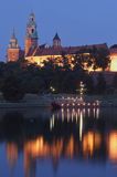 Cracow, Wawel i Wisła o zmierzchu