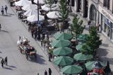 Cracow Rynek Starego Miasta, dorożka, widok z Wieży Mariackiej