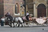 Kraków, Rynek Starego Miasta, dorożka