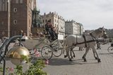 Kraków, Rynek Starego Miasta, dorożka