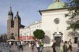 Kraków Kościół Mariacki, Rynek Starego Miasta i kościół św Wojciecha