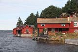 w wiosce rybackiej na Krakskar, Szwecja, Zatoka Botnicka