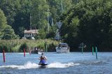 Przejście wodne koło Kristinehamn na jeziorze Vanern, Wener, Szwecja