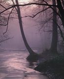 rzeka Krutynia, świt, Mazurski Park Krajobrazowy