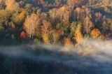 Jesień, inwersja, Bieszczady