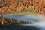 Jesień, inwersja, Bieszczady