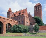 Kwidzyn, zamek gotycki kapituły pomezańskiej, Pomorze Wschodnie, gdanisko