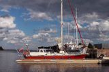 port w Mersrags, Zatoka Ryska, Łotwa Mersrags harbour, Riga Bay, Latvia