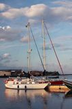 port w Mersrags, Zatoka Ryska, Łotwa Mersrags harbour, Riga Bay, Latvia