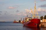 port rybacki w Mersrags, Zatoka Ryska, Łotwa Mersrags harbour, Riga Bay, Latvia