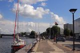 nabrzeże dla jachtów w porcie Liepaja, Łotwa Liepaja harbour, Latvia