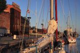 nabrzeże dla jachtów w porcie Liepaja, Łotwa Liepaja harbour, Latvia