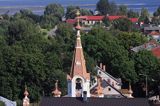 panorama miasta z wieży kościoła Świętej Trójcy, Sv. Trisvienibas baznica, Liepaja, Łotwa a view from Sv. Trisvienibas church, Liepaja, Latvia