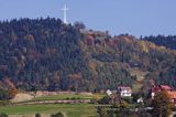 Limanowa, krzyż milenijny na Miejskiej Górze