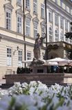 Lwów, fontanna na rynku Ukraina