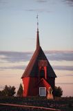 kaplica z 1770 r na wyspie Maloren, Szwecja, Zatoka Botnicka