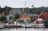 Marina w Mariager, Mariager Fjord, Jutlandia, Dania