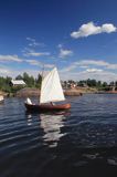 żaglówka, port na wyspie Masskar, Finlandia, Zatoka Botnicka