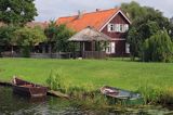 rzeka Minija dopływ rzeki Niemen, wieś Minge, Park Regionalny Delty Niemna, Litwa Minge village, Minija river, Nemunas Delta, Lithuania