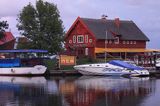 rzeka Minija dopływ rzeki Niemen, wieś Minge, Park Regionalny Delty Niemna, Litwa Minge village, Minija river, Nemunas Delta, Lithuania