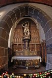 Klasztor Mont St. Michel, Normandia / Bretania, Francja, kaplica z figurą św Michała