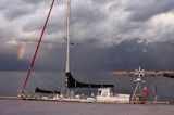 idzie burza, port Montu, wyspa Sarema, Saaremaa, Estonia comming storm, Montu harbour, Saaremaa Island, Estonia