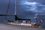 idzie burza, port Montu, wyspa Sarema, Saaremaa, Estonia comming storm, Montu harbour, Saaremaa Island, Estonia