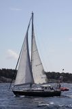 motorsailer, szkiery koło Sztokholmu, Szwecja Stockholm skierries, Stockholm Archipelago, Sweden