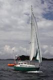 motorsailer, szkiery koło Sztokholmu, Szwecja Stockholm skierries, Stockholm Archipelago, Sweden